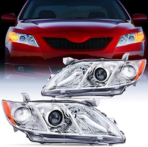 Conjunto faros Nilight para Toyota Camry 2007-2009, cromado ámbar