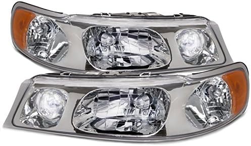 Faros halógenos cromados para Lincoln Town Car 1998-2002