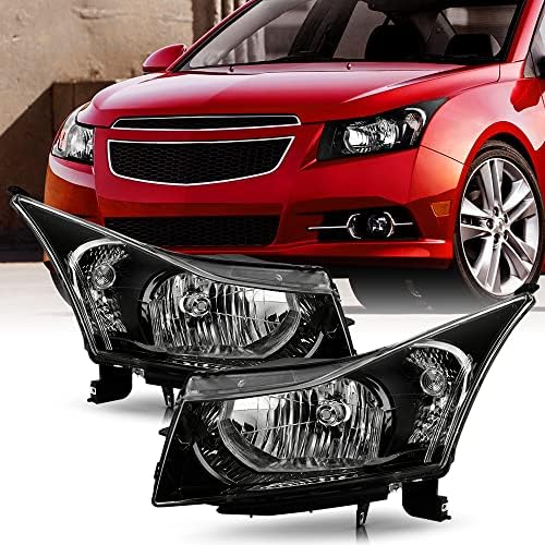 Faros ACANII para Chevy Cruze 2011-2015, carcasa negra ambos lados