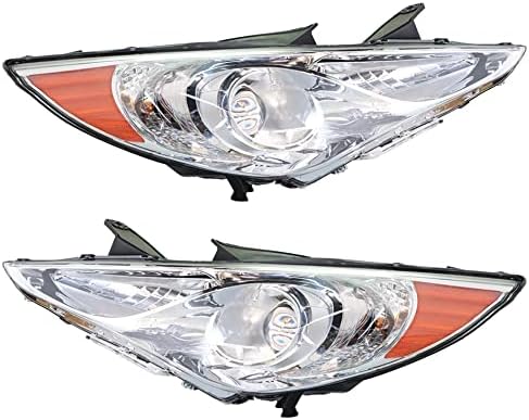 Reemplazo faros proyectores para Sonata 2011-2014, lente clara ámbar