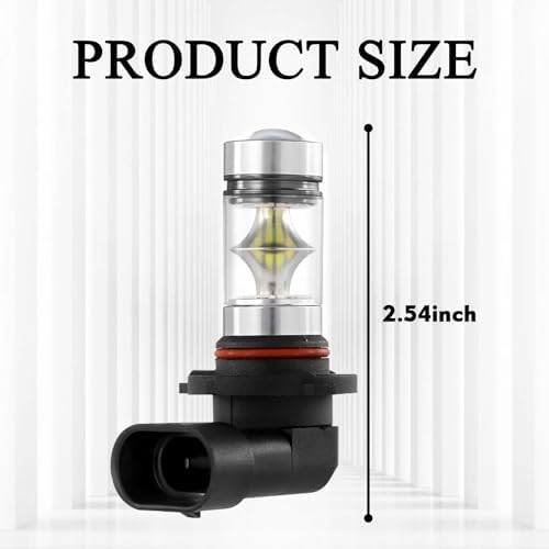 Bombillas LED 9005/9006 para faros y antiniebla, 100W blancas