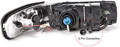 Faros halógenos cromados para Lincoln Town Car 1998-2002