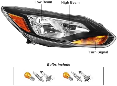 Conjunto faros halógenos para Ford Focus 2012-2014