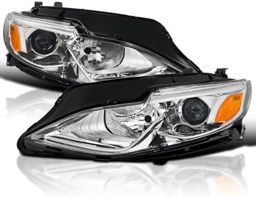 Faros proyectores cromados para Chevy Malibu 2019-2024, par halógenos