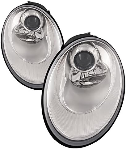 Faros halógenos proyectores cromados para Volkswagen Beetle 2006-2010