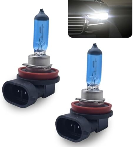 Bombillas halógenas H11 para autos, 12V 55W haz alto blancas