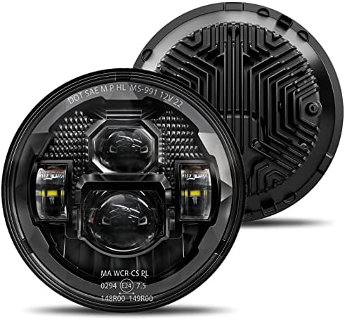 Faros LED redondos antideslumbrantes ultra brillantes para Jeep Wrangler y compatibles
