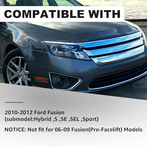 Conjunto faros estilo OE para Ford Fusion 2010-2012, par negro