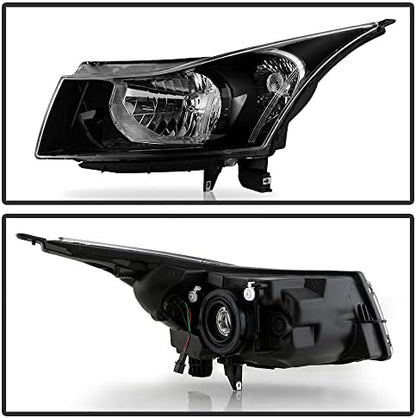 Faros ACANII para Chevy Cruze 2011-2015, carcasa negra ambos lados