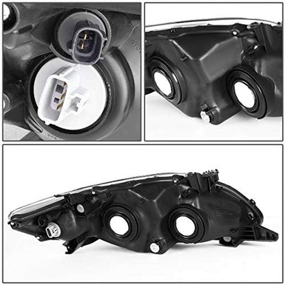 Conjunto faros DNA MOTORING para Toyota Corolla 2011-2013, cromado ámbar