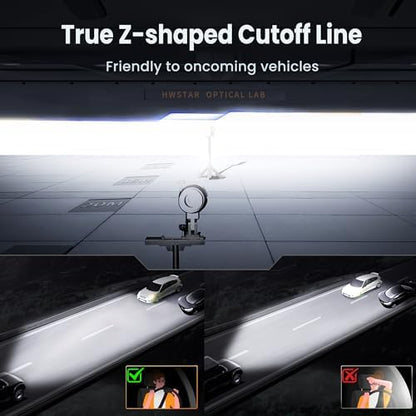Faros LED redondos antideslumbrantes ultra brillantes para Jeep Wrangler y compatibles